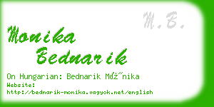 monika bednarik business card